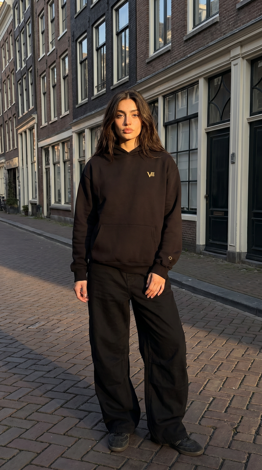 VIIIpur -Unisex Relax Hoodie - Black/White