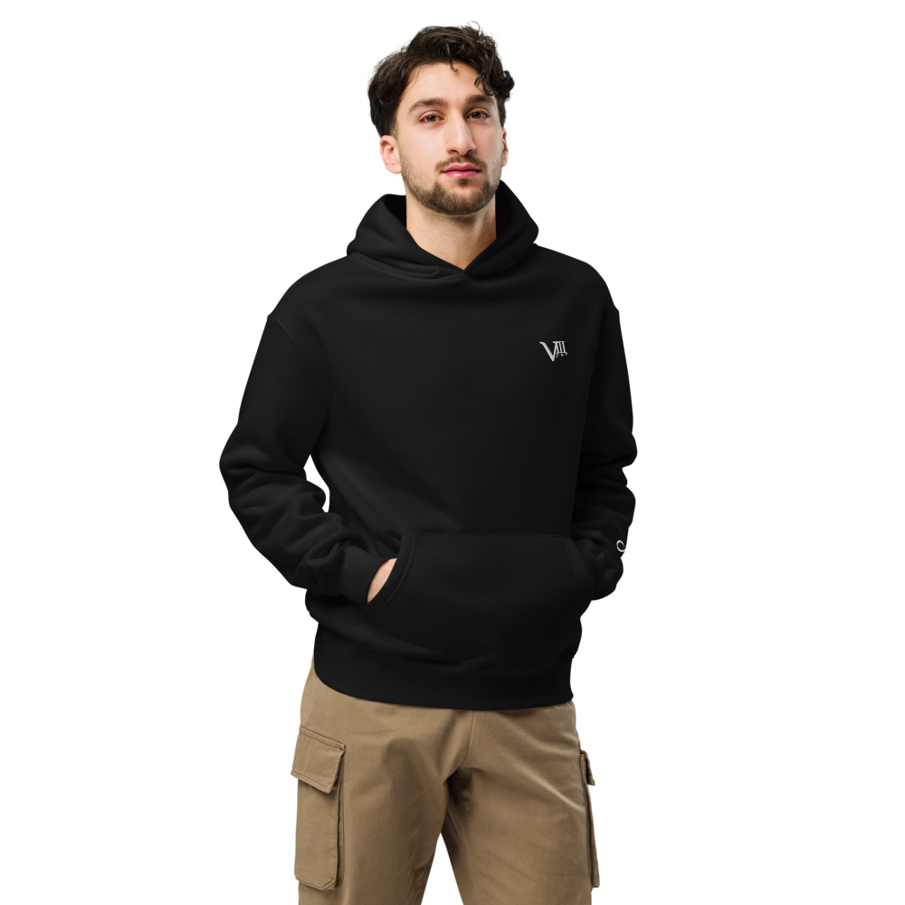 VIIIpur -Unisex Relax Hoodie - Black/White
